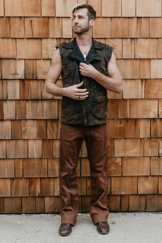 Gaucho Pants - Brown and Rusty Brown