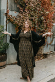 Persephone Dress -Black/Gold Deco