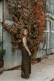 Persephone Dress -Black/Gold Deco
