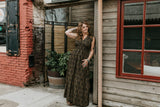 Persephone Dress -Black/Gold Deco