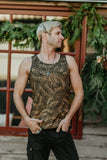 Loose Tank - Organic Cotton - Black Gold Wing