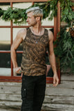 Loose Tank - Organic Cotton - Black Gold Wing