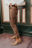 Moto Maxx Pants - Brown - Stretch Canvas