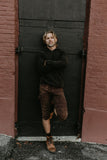 Fleece Porous Hoodie - Rusty Black