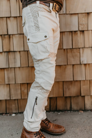 Moto Maxx Pants - Mozaic Cream