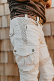 Moto Maxx Pants - Cream Mozaic Amazonia