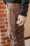 Moto Maxx Pants - Brown - Stretch Canvas