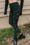 Arrow Leggings - Black/Gray