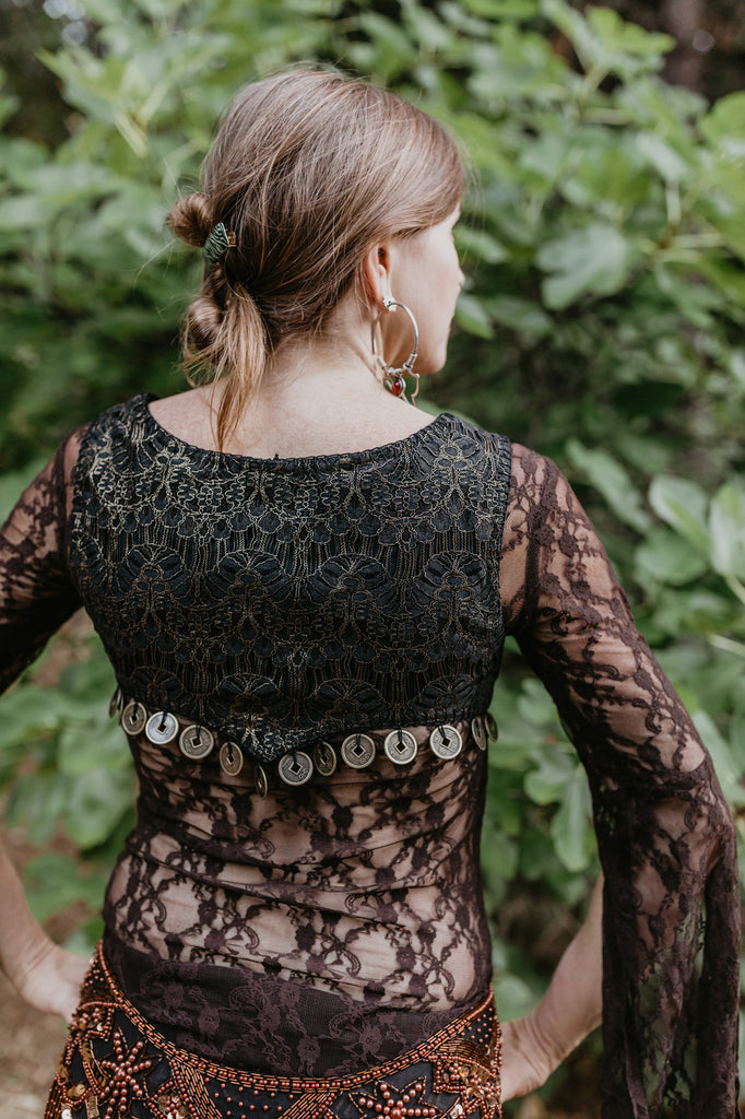 Nomadia Coin Vest - Black Gold