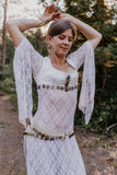 Nomadia Coin Vest - White Lace