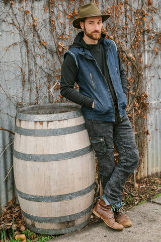 Sigil Vest - Blue Washed Denim