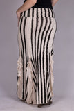 Flamenco Skirt - Cream/Black Stripes
