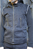 Sigil Vest -  Org. Denim w/ Amazonia Print