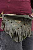Asli Tassel Bag - Sage Green