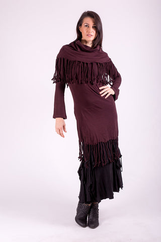 PR Fringe Tunic - Plum