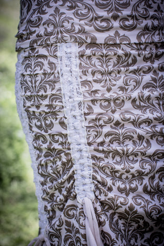 Flamenco Skirt- Gold/Cream Vic NO Lace