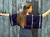 Elegant Shrug - Navy