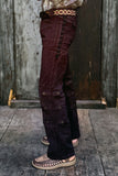 Gaucho Pants - Rust Dusted (Black)