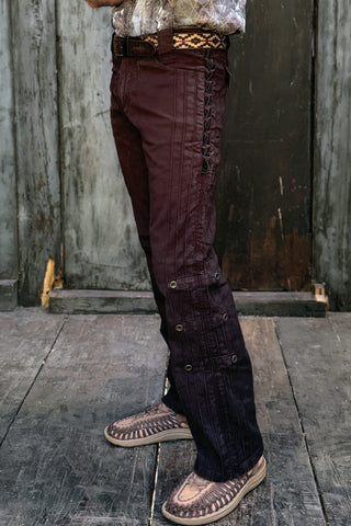 Gaucho Pants - Rust Dusted (Black)