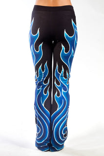 Blue hotsell flame leggings