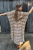 Kupu Kaftan - Gold Chevron