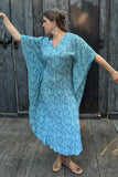 Kupu Kaftan - Blue Feather