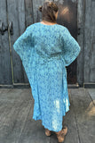 Kupu Kaftan - Blue Feather