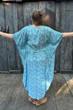 Kupu Kaftan - Blue Feather