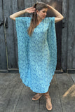 Kupu Kaftan - Blue Feather