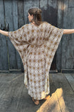 Kupu Kaftan - Gold Chevron