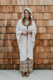 Long Cocoon Coat - Cream