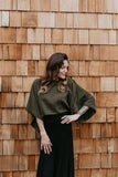 Elegant Shrug - Army Green