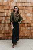 Elegant Shrug - Army Green