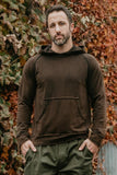 Fleece Porous Hoodie - Rusty Black