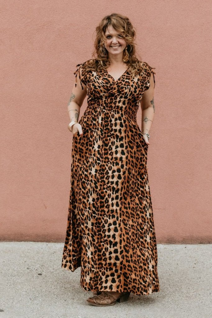 Persephone Dress - Leopard