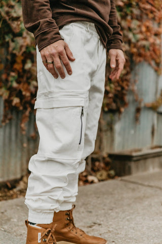 Work Joggers White