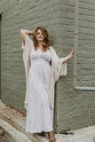 Persephone Dress - White/Gold Deco