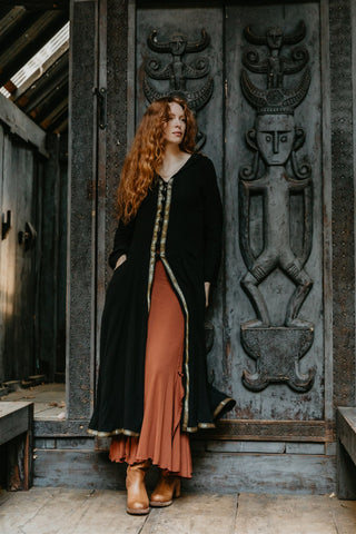 Cotton Starduster - Black w/Gold Trim