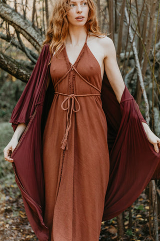 Long Cocoon - Maroon