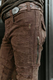 Moto Shorts - Rusty Brown