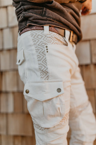 Moto Maxx Pants - Cream Mozaic Amazonia Crowdsourced Campaign