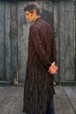 Smokin' Robe - Black w/ Diamond Deco Tan