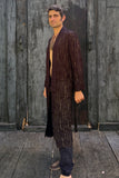 Smokin' Robe - Black w/ Diamond Deco Tan