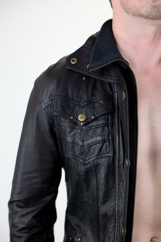 Alloy leather jacket