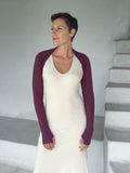 women's jersey purple long sleeve sleeve shrug with thumbholes #color_jam