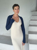 women's jersey navy long sleeve sleeve shrug with thumbholes #color_navy