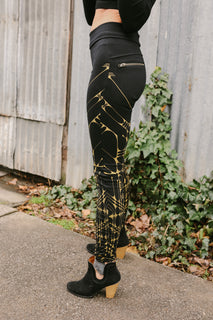 Arrow Leggings - Black/Gold – The Phoenix Rose