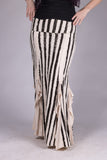 Flamenco Skirt - Cream/Black Stripes