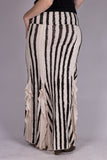 Flamenco Skirt - Cream/Black Stripes