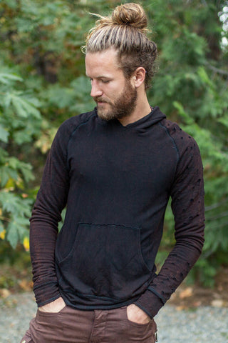 Porous Hoodie - Bamboo- Rusty Black